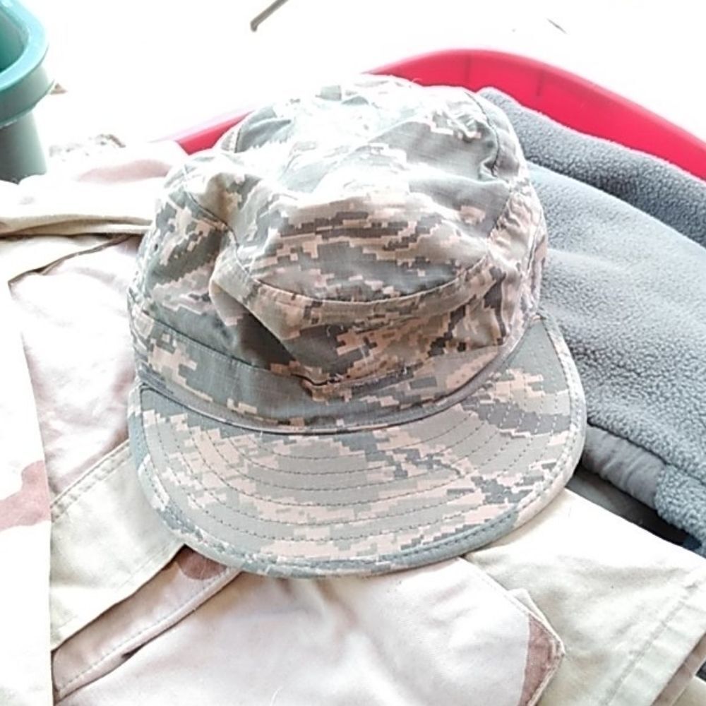 Authentic military camo hat 